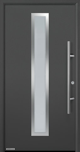 Входная дверь Hormann (Германия) Thermo65, Мотив 700 S цвета серый антрацит