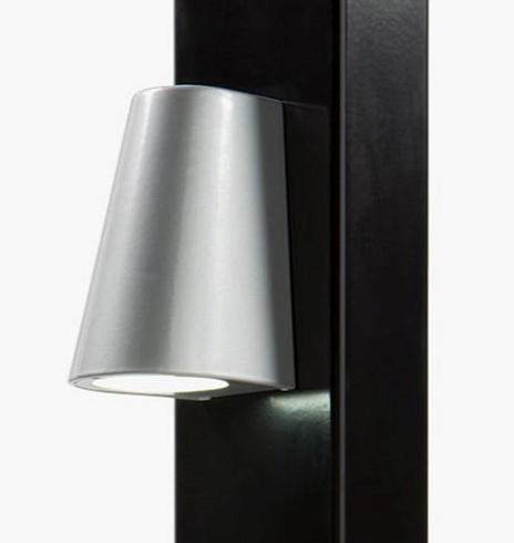 Заказать Элегантное LED-освещение Locinox (Бельгия) TRICONE для ворот, цвета zilver и 9005 (черный) в Туапсе